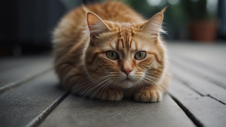 Cat Meows Then Poops on Floor