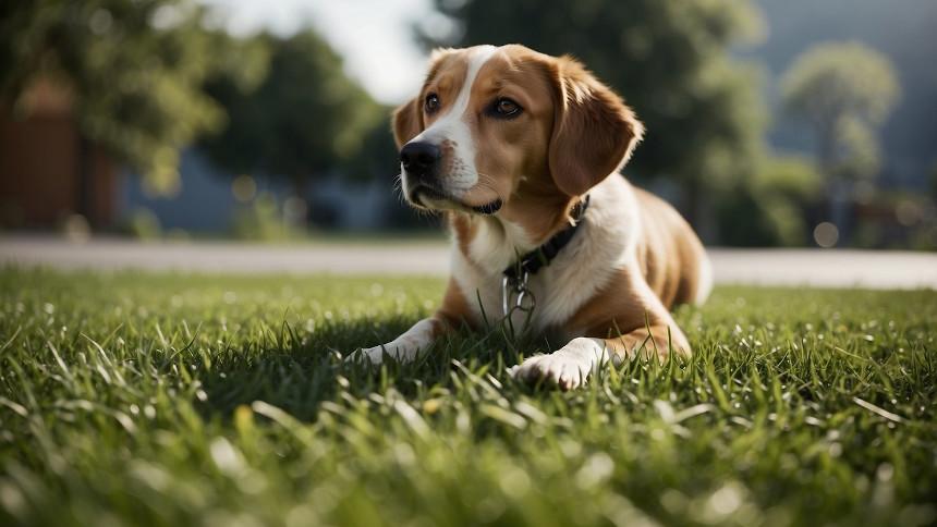 Dog Eating Grass and Vomiting