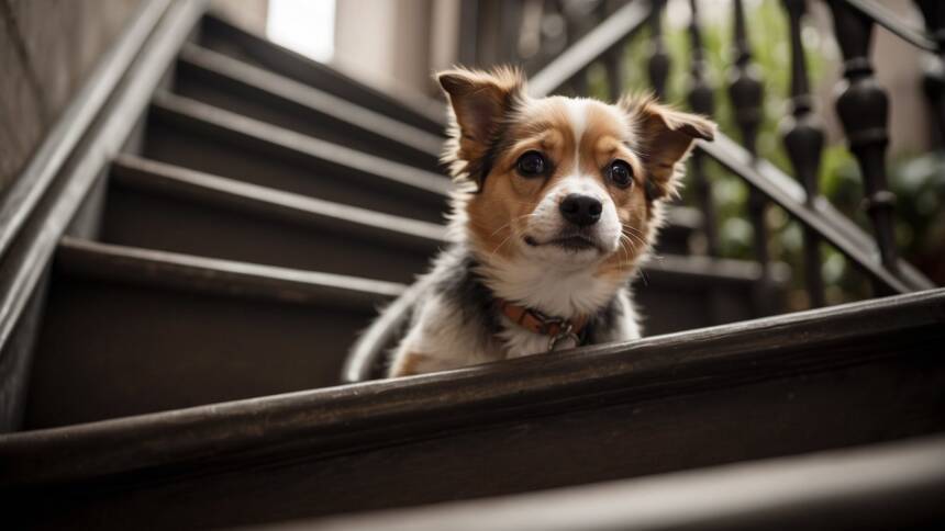 Dog Afraid to Go Down Stairs